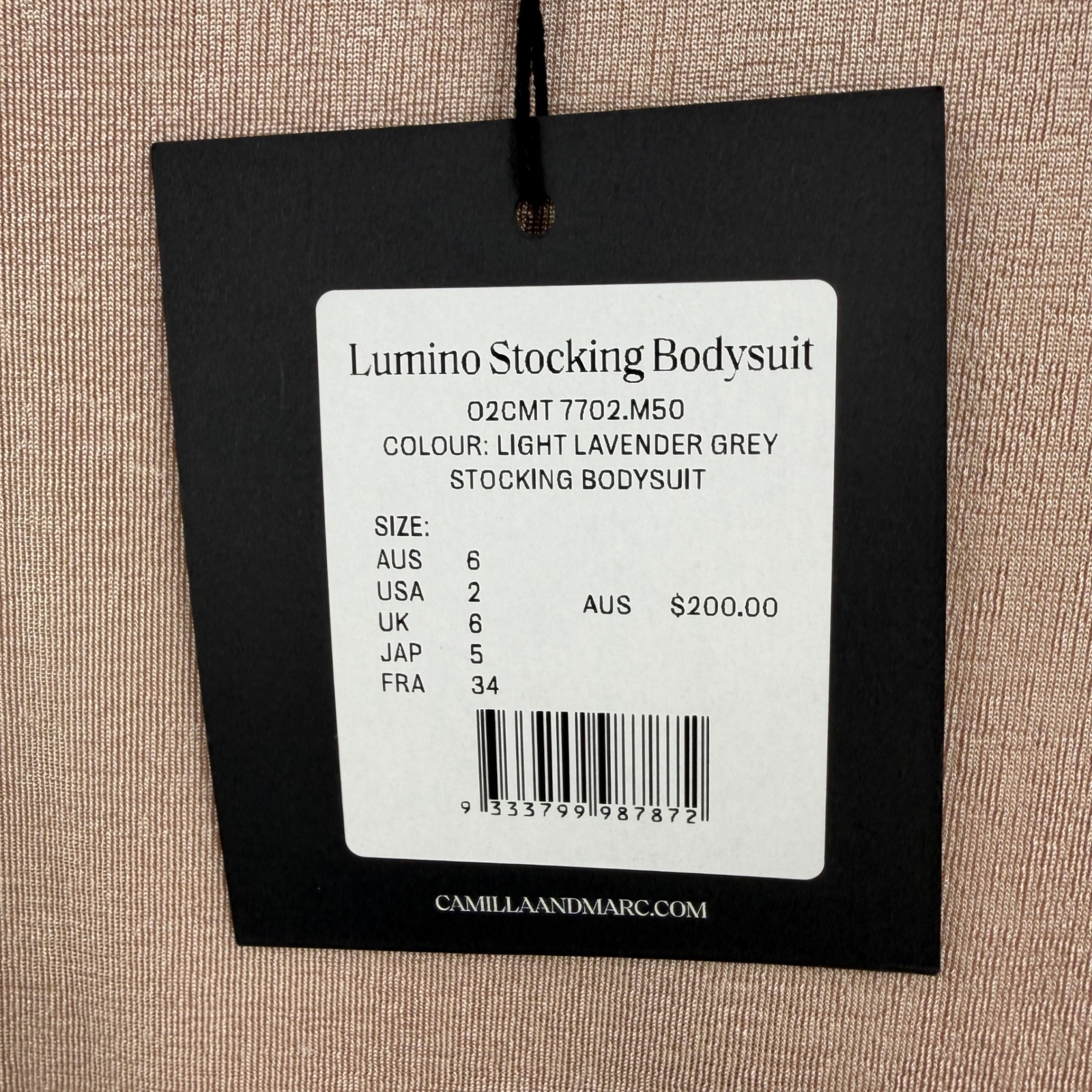 Camilla And Marc Lumino Stocking Bodysuit Size 2 Tan Color Shimmer Nwt — image 4 of 5